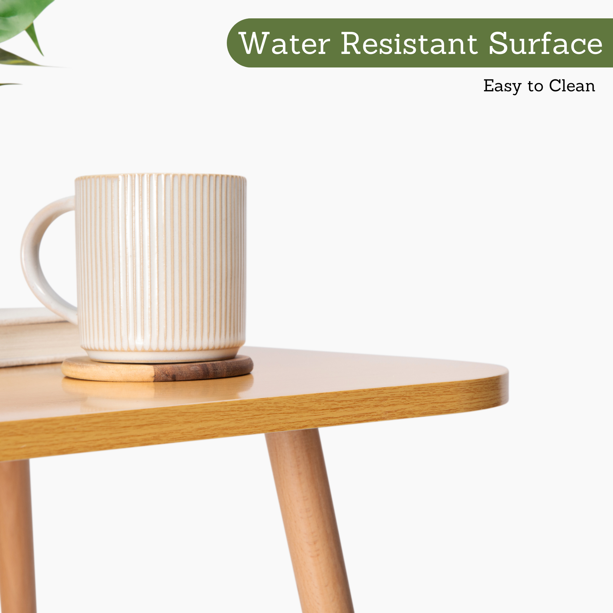 Modern Square Side Table, End Table for Small Places, Living Room, Office, Balcony, Industrial End Table for Coffee, Laptop - 3 color option