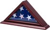 3x5 Flag Display Case - Small Flag Shadow Box for 3x5 Flag (Not for Burial Flags), Solid Wood with Cherry Finish