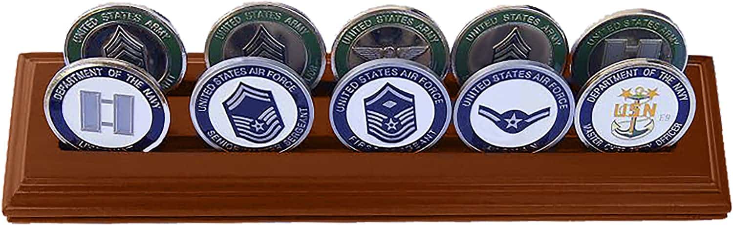 2 Rows Challenge Coin Holder Display 