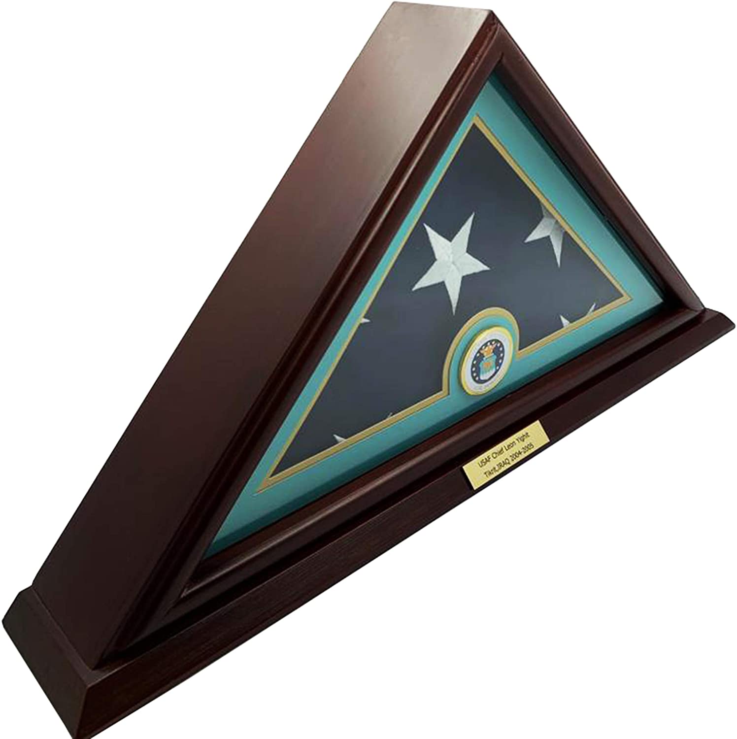 5x9 Flag Display Case, (Small Base Design, Air Force) - Decomil 3