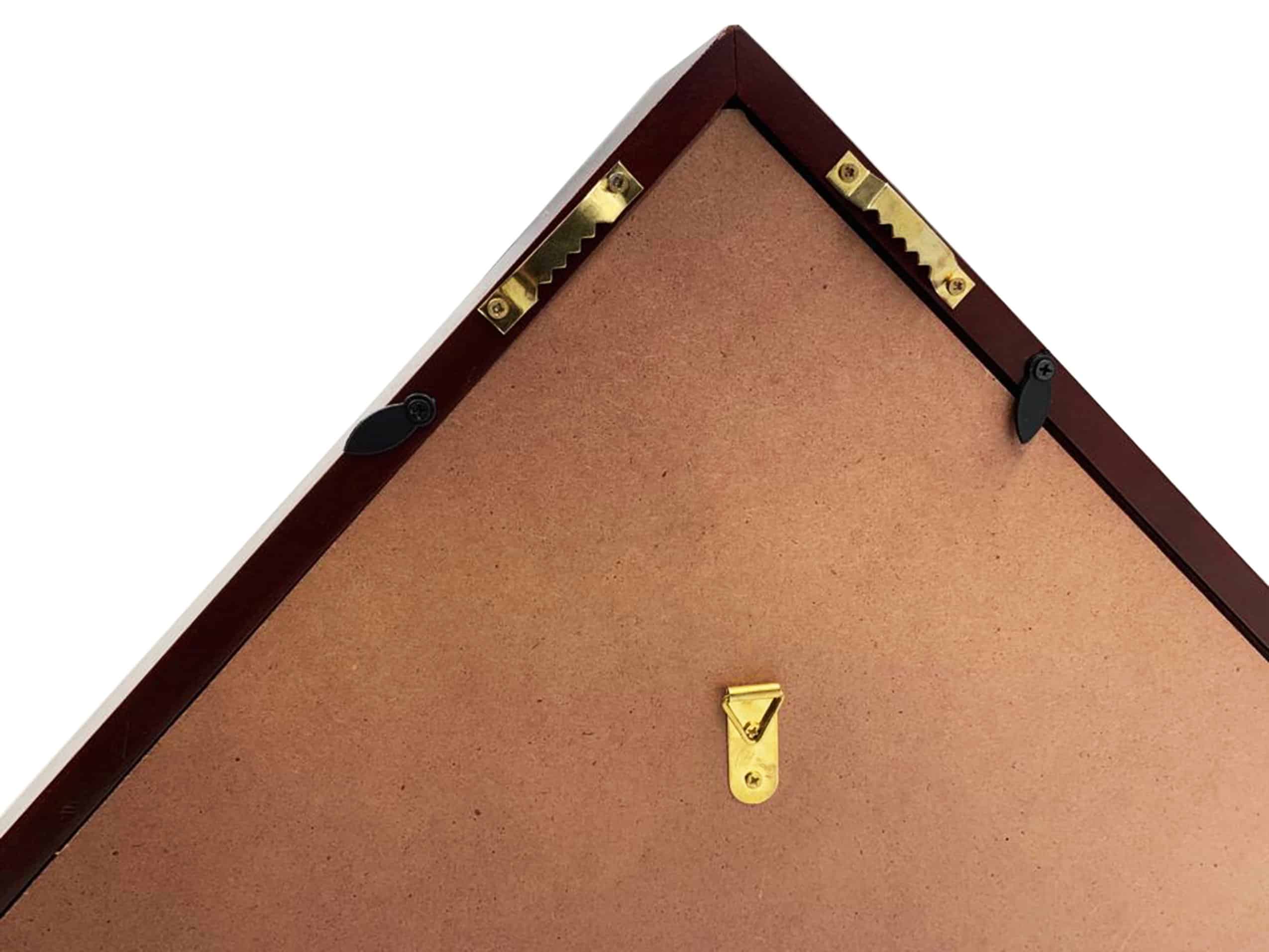 MARINE Flag Display Case , 5x9 Burial  - Veteran Elegant Wood Display Case Flat Base - DECOMIL