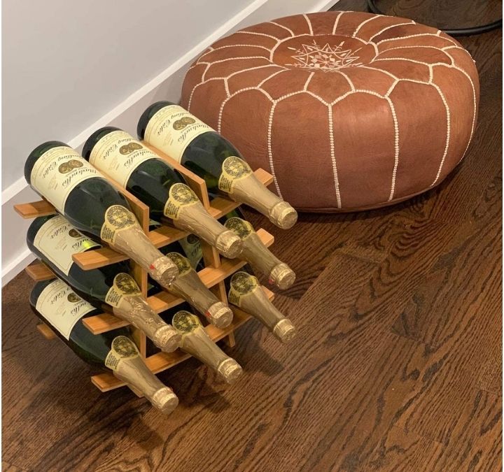 Bamboo Wine Rack(9 Bottle),Samurai Style Wine Rack 6