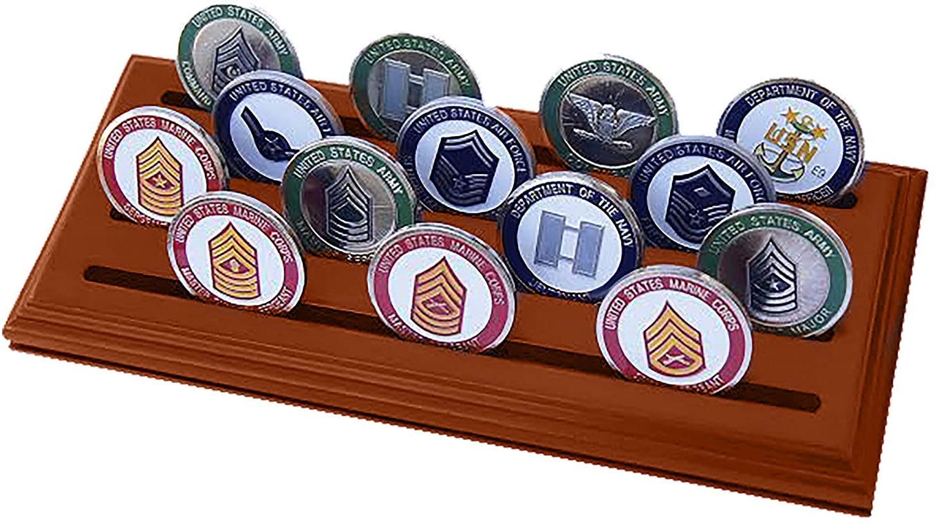 4 Rows Challenge Coin Holder, Challenge Coin Display 2