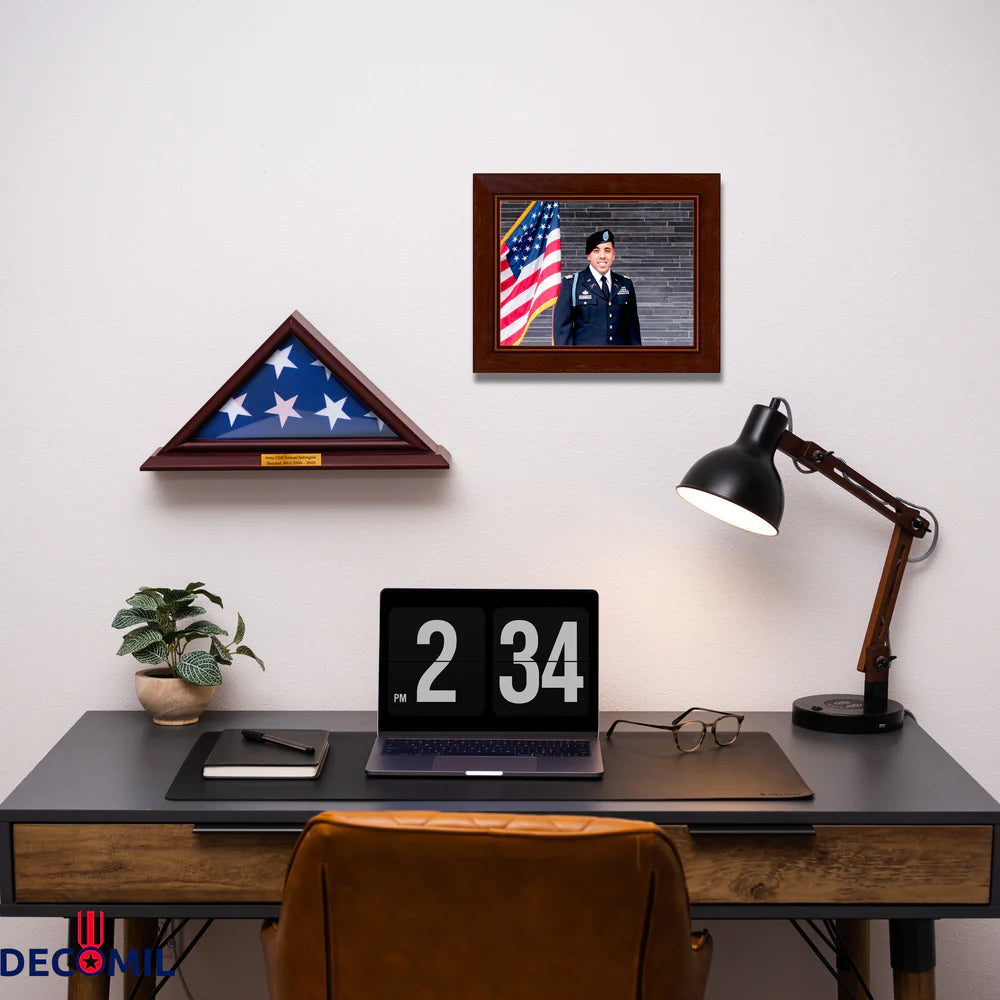 personalized flag display case