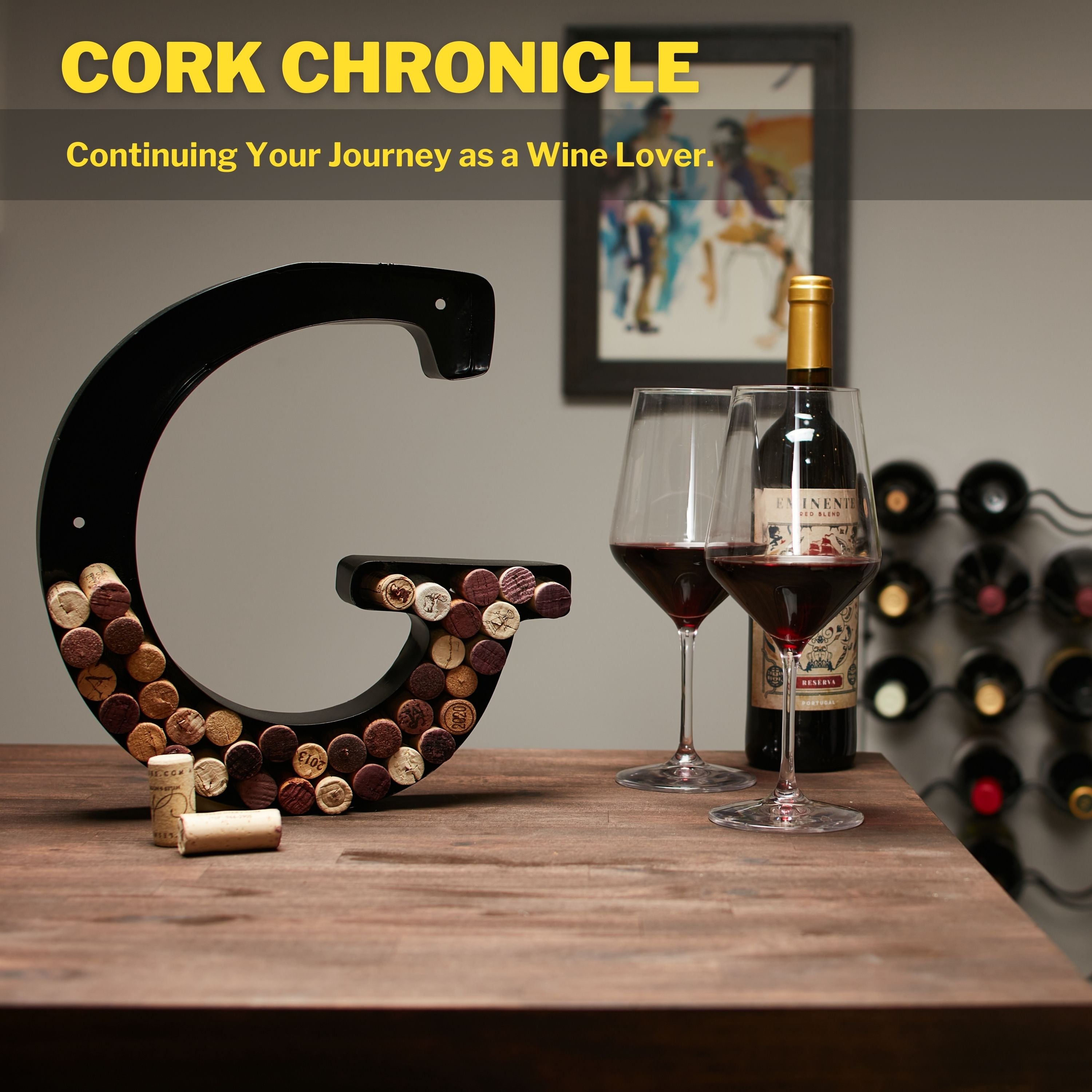 Wine Cork Holder Wine Cork Holder Letters and Symbols