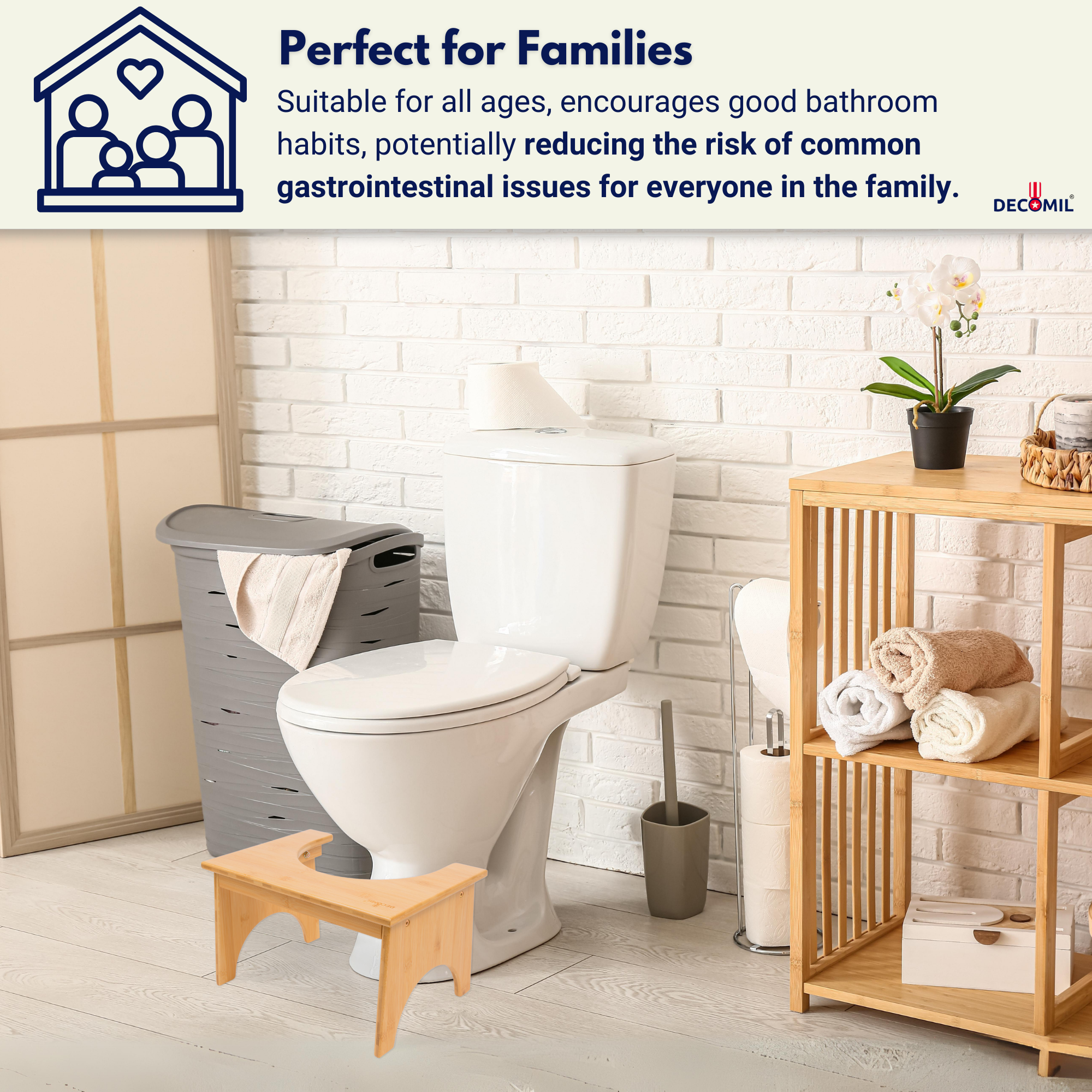 Toilet Stool, Bathroom Step Stool, Bathroom, Bathroom Products, Toilet Stool For Kids, Ergonomic Toilet Stool, Bathroom Gift, Toilet Stool For Adult