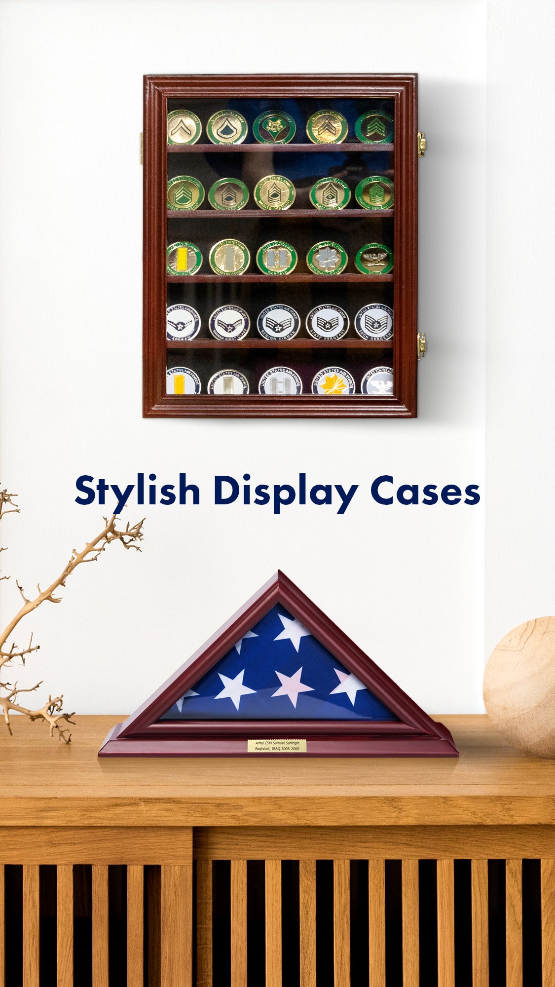 Medallion Display Case, Shadow Box - DECOMIL Store