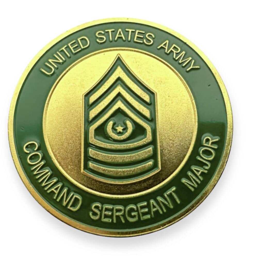Command Sergeant Major Military Challenge Coins