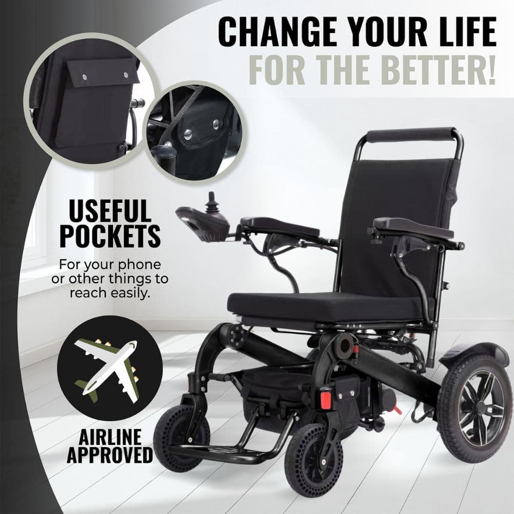 Electric Power Wheelchair, Motorized Intelligent Wheelchair for Adults 10