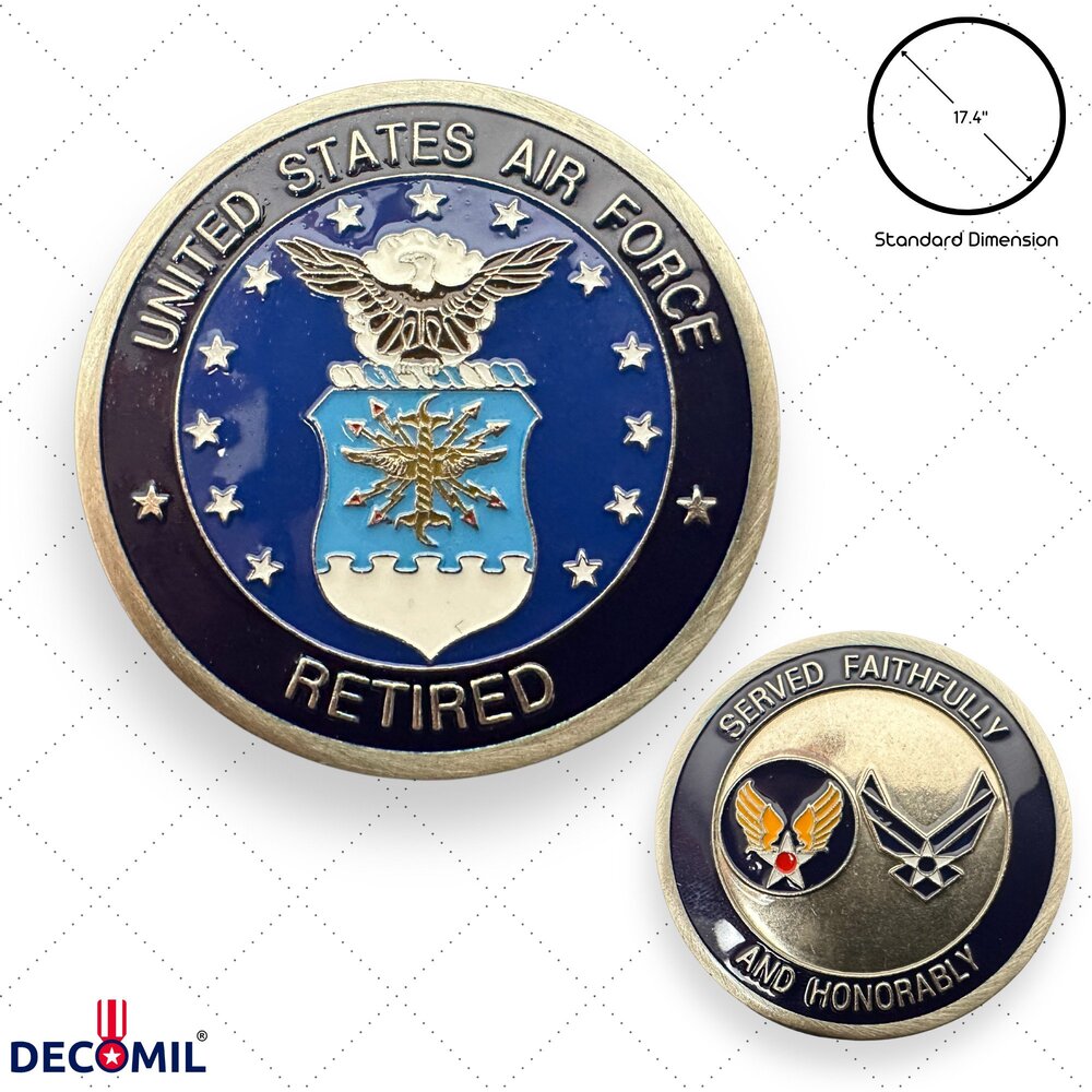 Military Challenge Coins, Air Force Service - 0