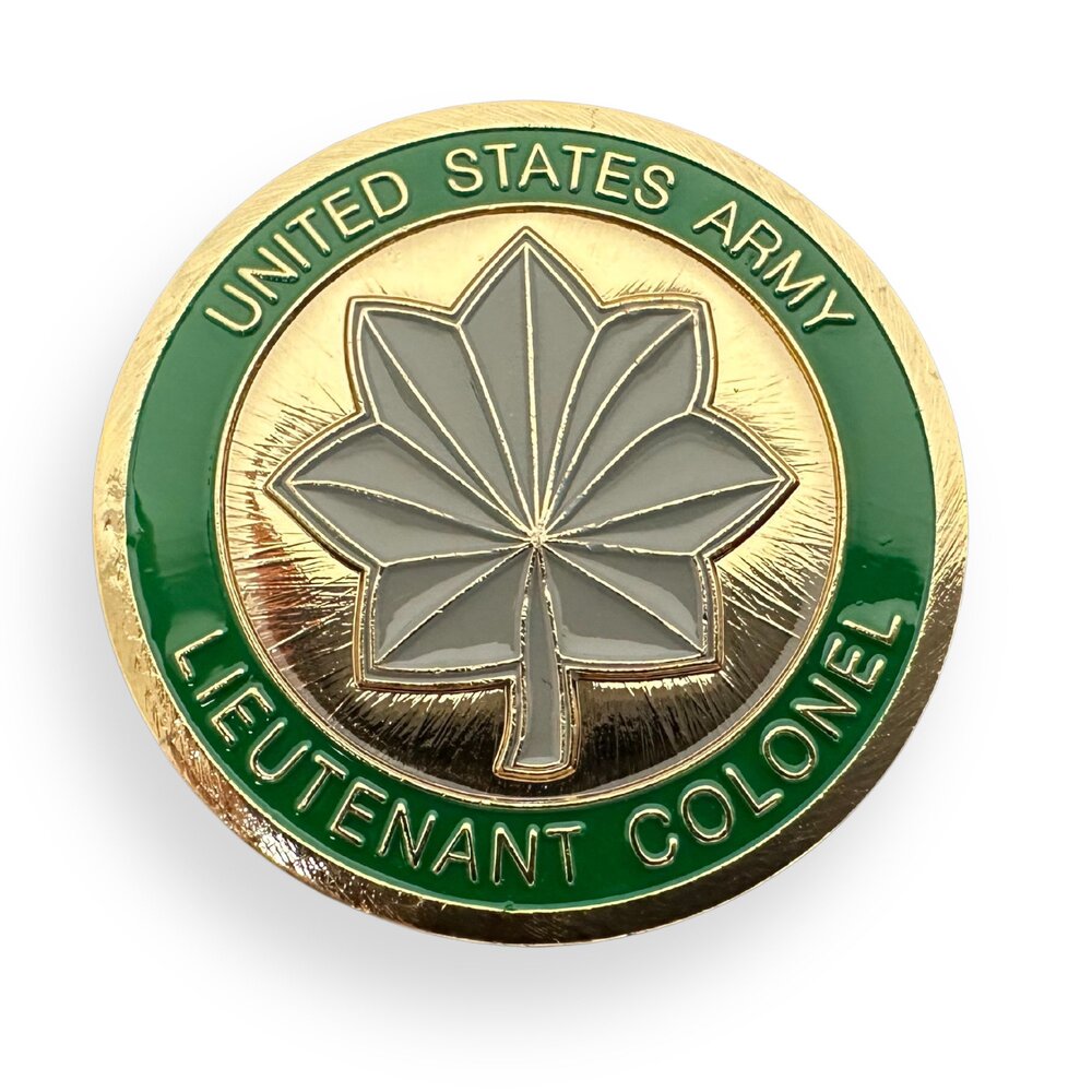 Military Challenge Coins Lieutenant Colonel