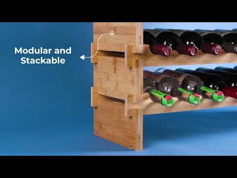 18 bottle wine racks and comercial video