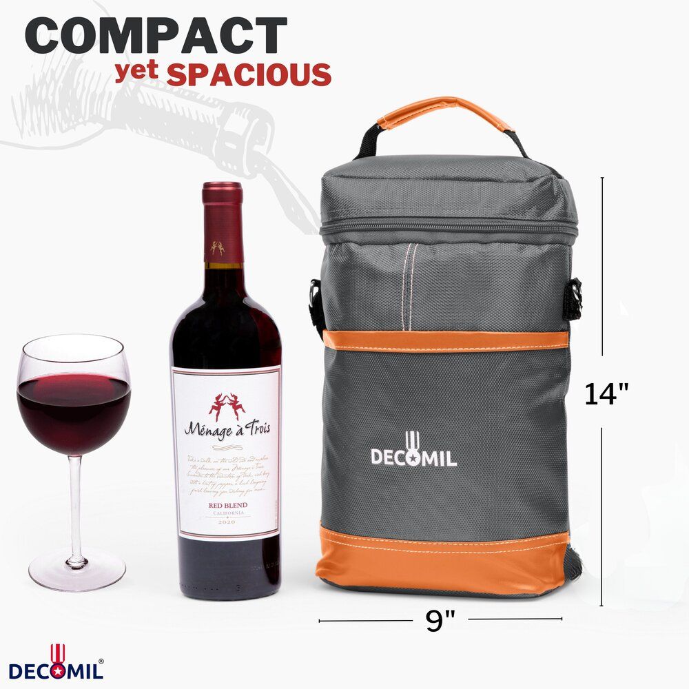 wine tote bag, wine purse, wine carrier 