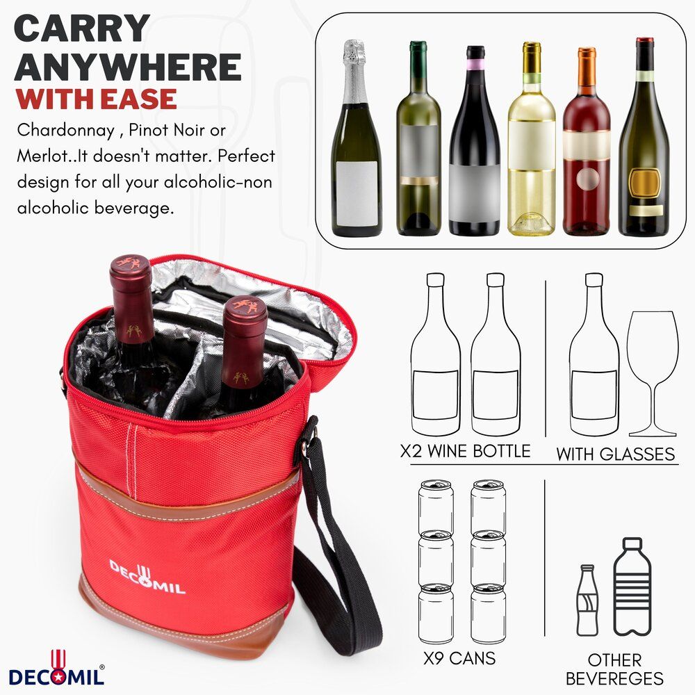 wine tote bag, wine purse, wine carrier 