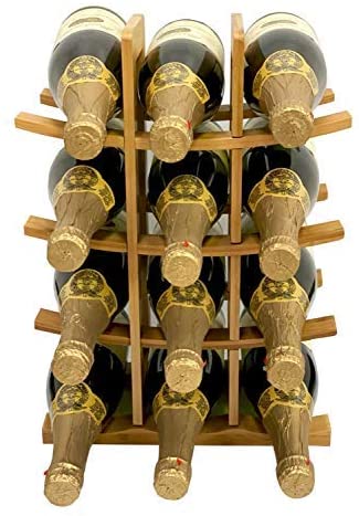 Bamboo Wine Rack (12 Bottle), Wine Storage Racks - Decomil 4