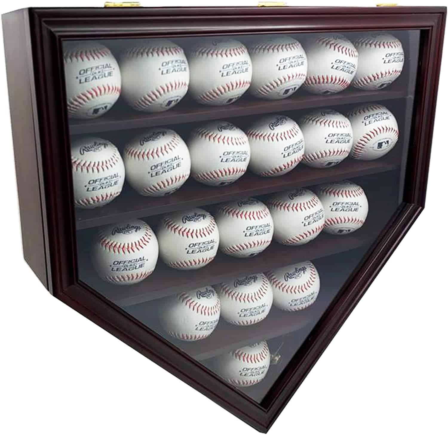 front-baseball-display-case-baseball-shadow-box-baseball-holder-display