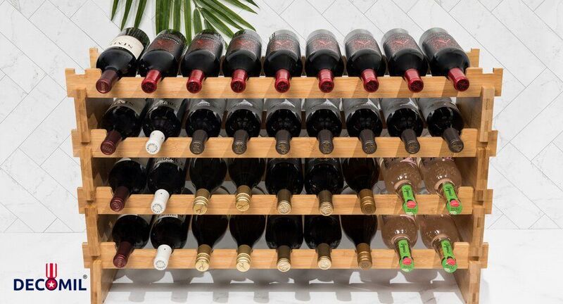 36 bottle wine racks with unique design
