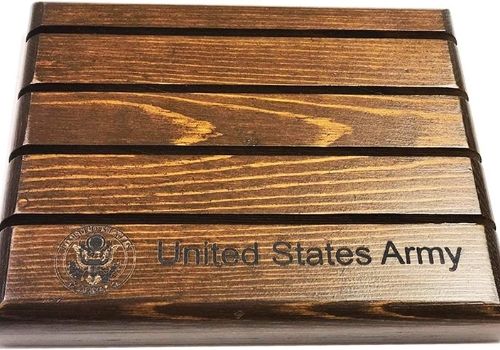 Military Challenge Coin Holder (4 Rows, Small) Army 4