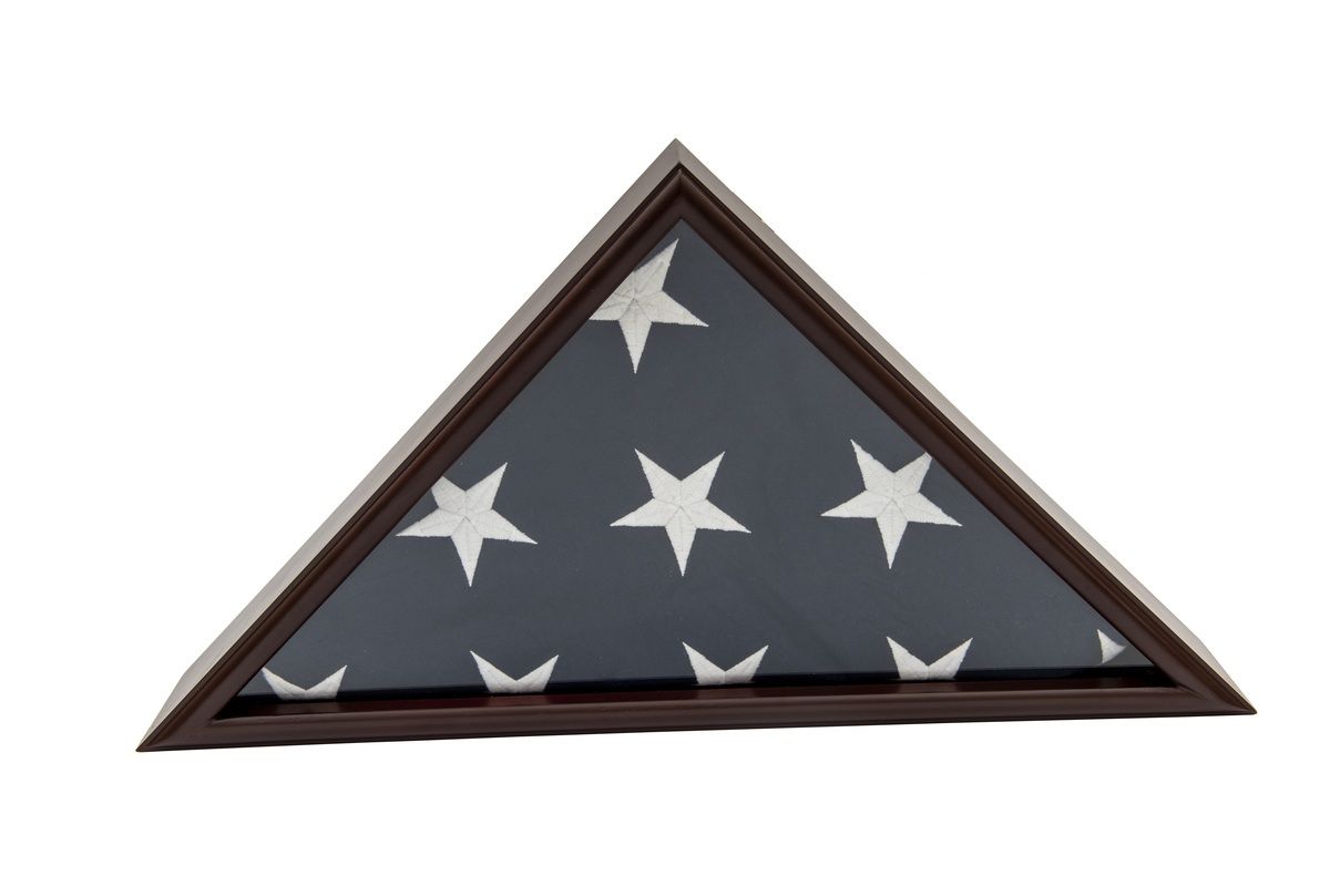 5x9 Flag Display Case Front Side with Stars