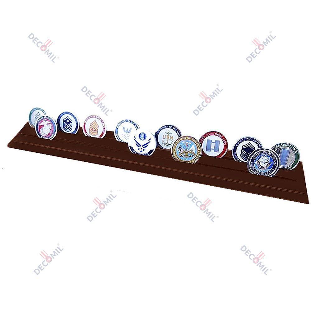 2 Rows Challenge Coin Holder Display - Large - DECOMIL