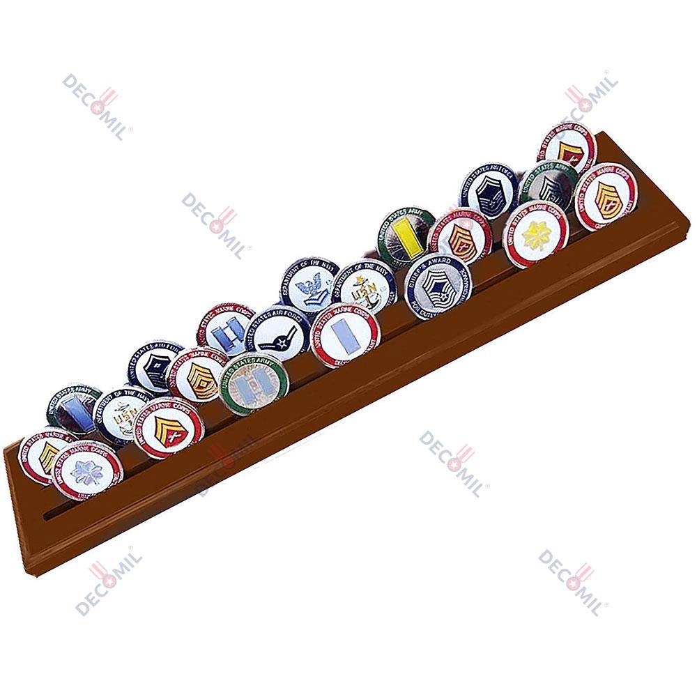 3 Rows Challenge Coin Holder Display - Large - DECOMIL