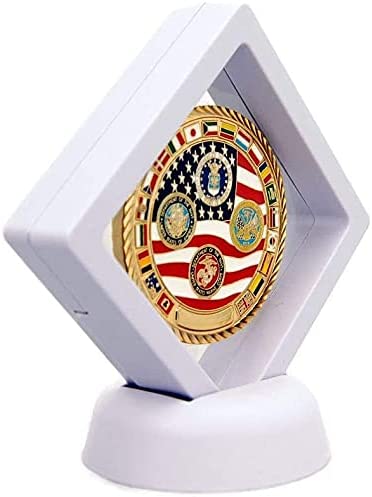 Floating Frame Coin Display Holder with Stands