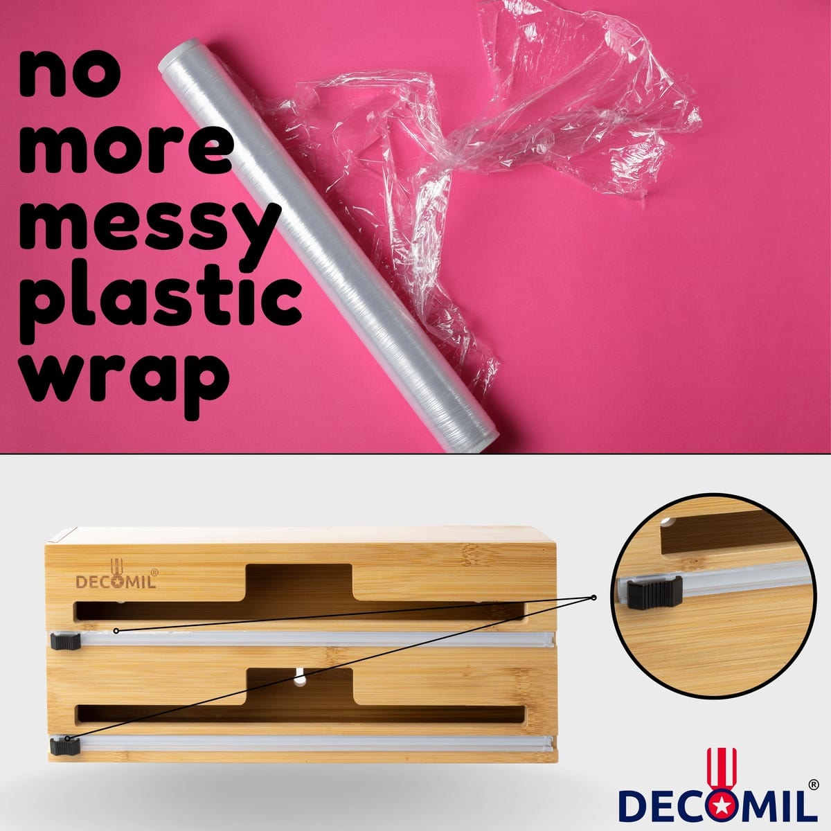 Foil and Plastic Wrap Organizer - DECOMIL Store