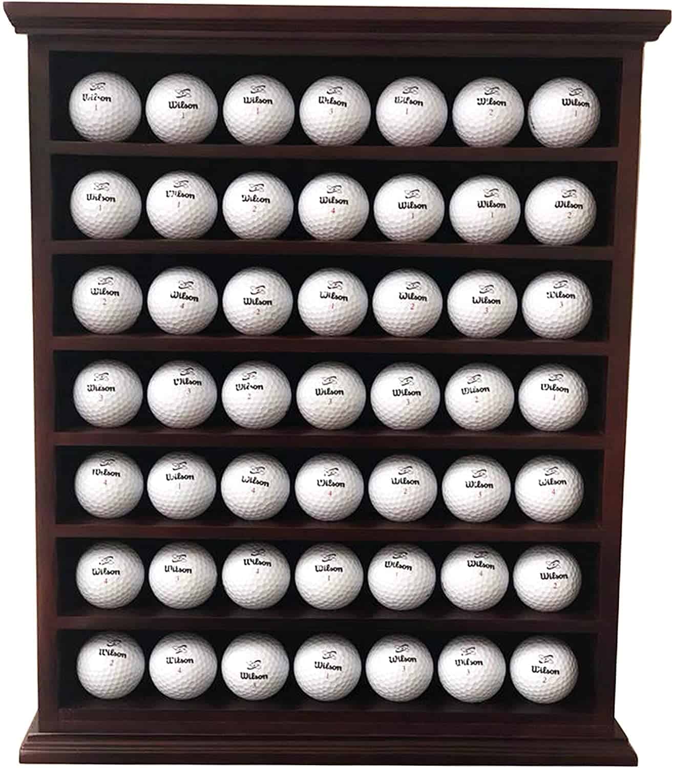 49 Golf Ball Display Case Cabinet Wall Rack Holder, 49 Golf Ball Rack