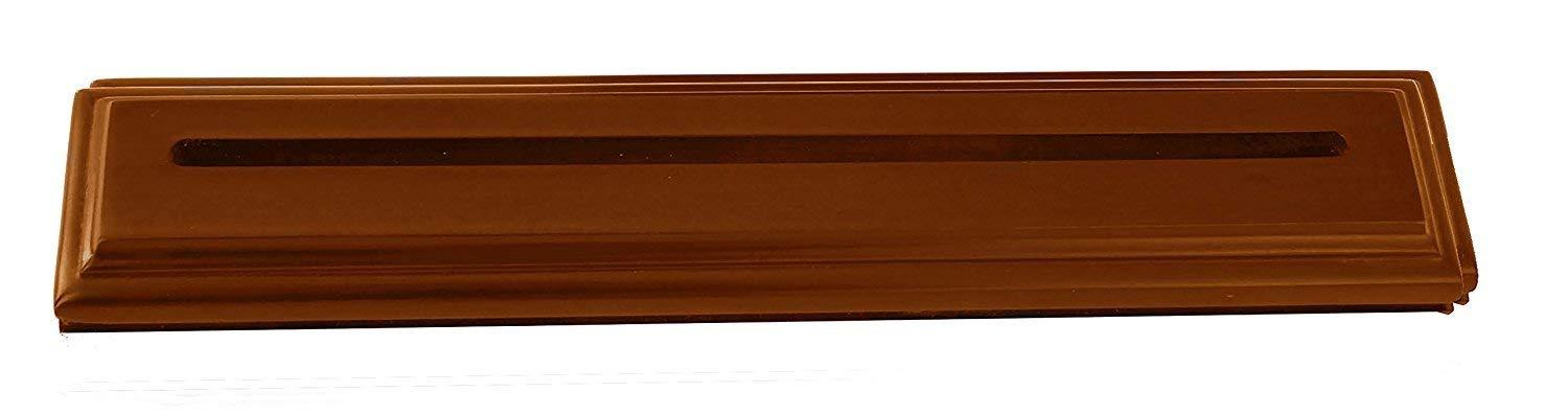 Poker Chips & Military Collectible Challenge Coin Holder (Medium, 1 Rows) Solid Walnut - DECOMIL